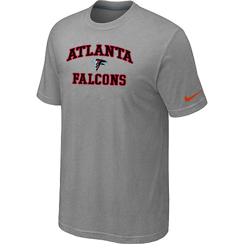 Atlanta Falcons Team Logo Gray Nike Men's Short Sleeve T-Shirt