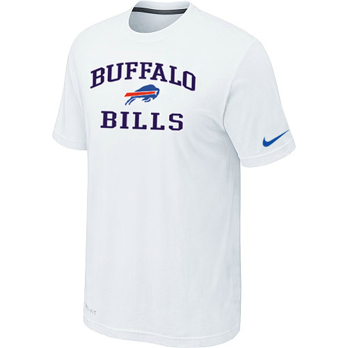 Buffalo Bills Team Logo White Nike Men's Short Sleeve T-Shirt
