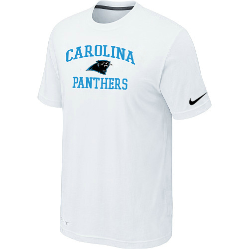 Carolina Panthers Team Logo White Nike Men's Short Sleeve T-Shirt