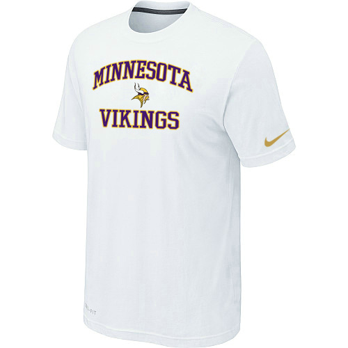 Minnesota Vikings Team Logo White Nike Men's Short Sleeve T-Shirt