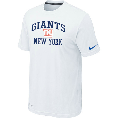 New York Giants Team Logo White Nike Men's Short Sleeve T-Shirt