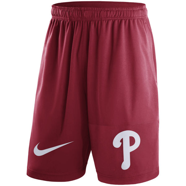 Men's Philadelphia Phillies Nike Red Dry Fly Shorts