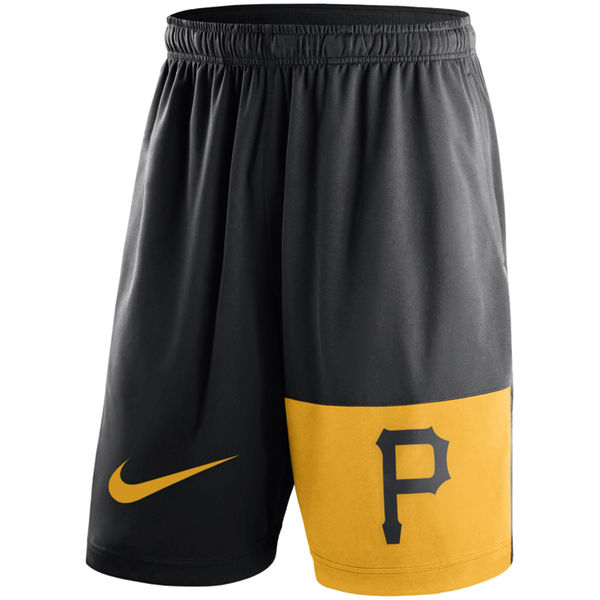 Men's Pittsburgh Pirates Nike Black Cooperstown Collection Dry Fly Shorts