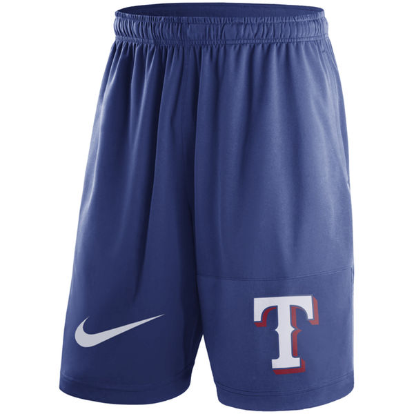 Men's Texas Rangers Nike Royal Dry Fly Shorts