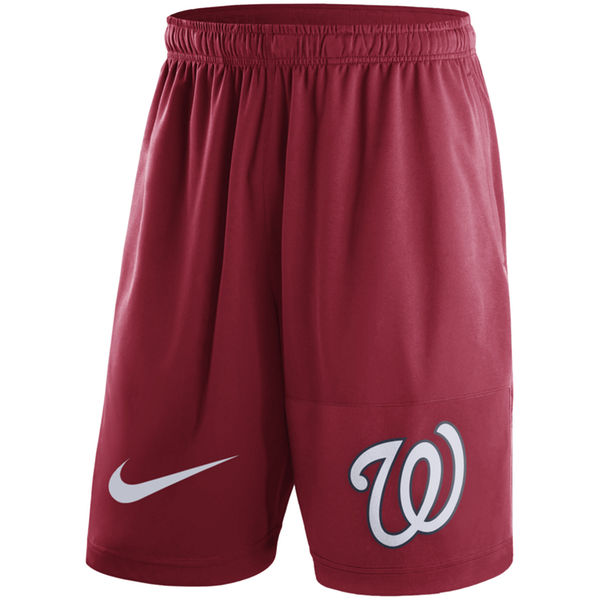 Men's Washington Nationals Nike Red Dry Fly Shorts