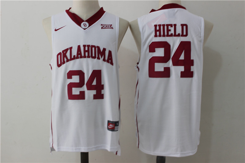 Oklahoma Sooners 24 Buddy Hield White College Basketball Jersey