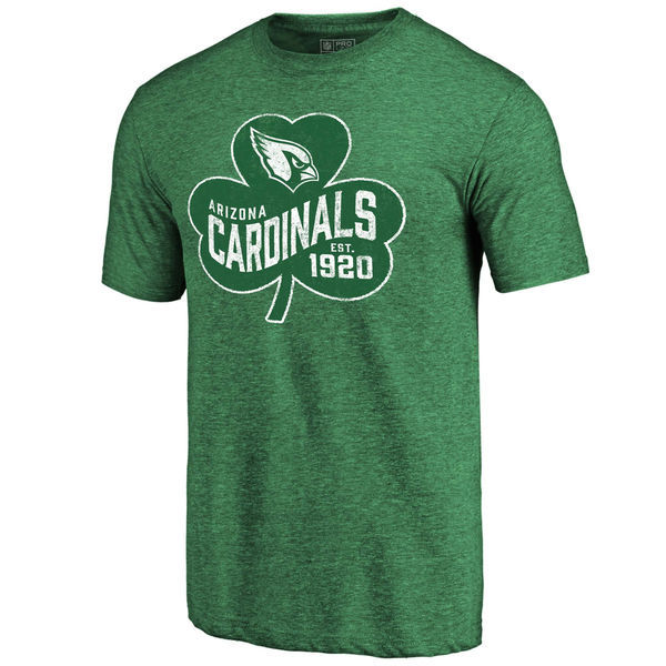 Arizona Cardinals St. Patrick's Day Green Men's Short Sleeve T-Shirt