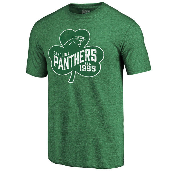 Carolina Panthers St. Patrick's Day Green Men's Short Sleeve T-Shirt