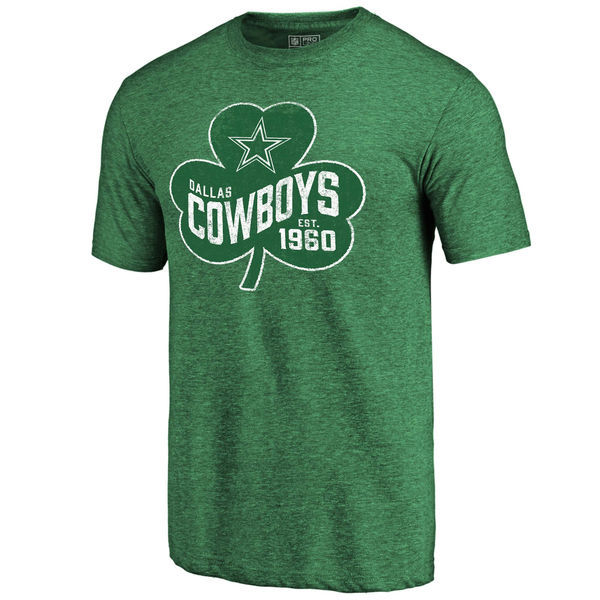 Dallas Cowboys St. Patrick's Day Green Men's Short Sleeve T-Shirt