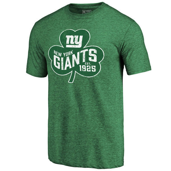 New York Giants St. Patrick's Day Green Men's Short Sleeve T-Shirt