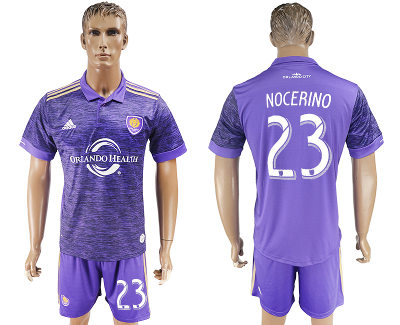 2017-18 Orlando City 23 NOCERINO Home Soccer Jersey 2017-18 Orlando City 23 NOCERINO Home Soccer Jersey