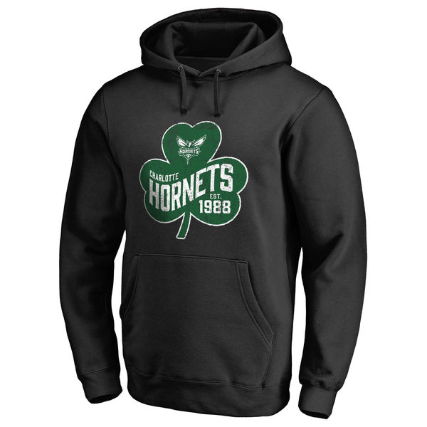 Charlotte Hornets Fanatics Branded Black Big & Tall St. Patrick's Day Paddy's Pride Pullover Hoodie