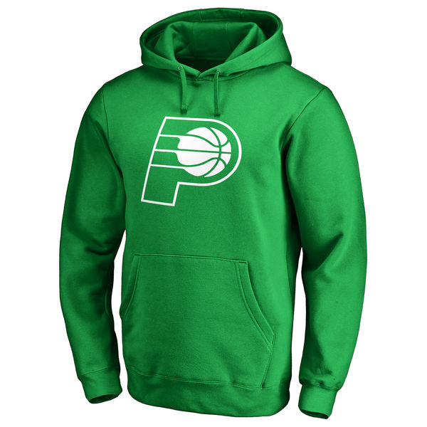 Indiana Pacers Fanatics Branded Kelly Green St. Patrick's Day White Logo Pullover Hoodie