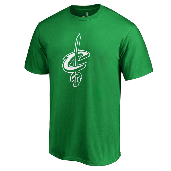 Cleveland Cavaliers Branded Kelly Green St. Patrick's Day White Logo T-Shirt
