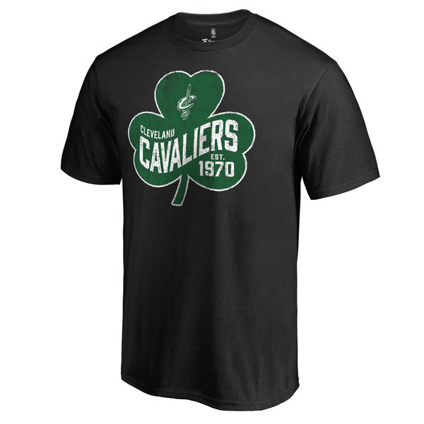 Cleveland Cavaliers Fanatics Branded Black Big & Tall St. Patrick's Day Paddy's Pride T-Shirt
