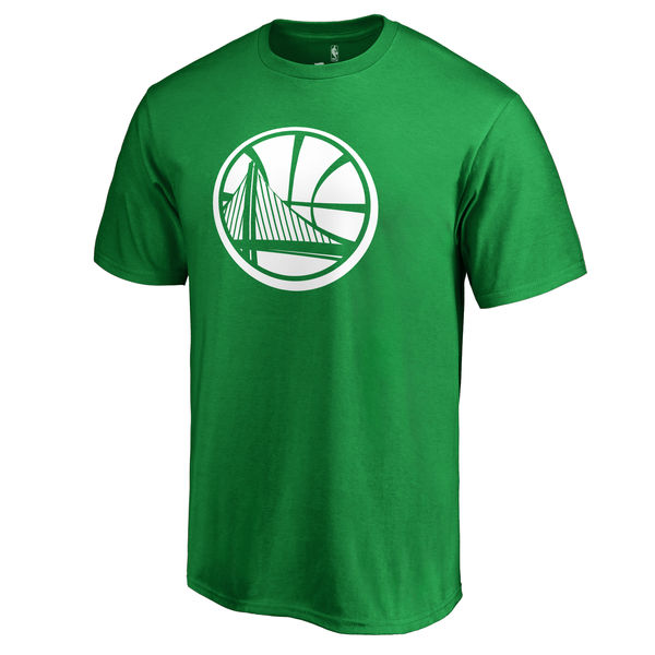 Golden State Warriors Fanatics Branded Kelly Green St. Patrick's Day White Logo T-Shirt