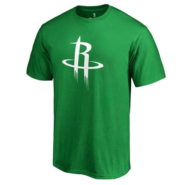 Houston Rockets Fanatics Branded Kelly Green St. Patrick's Day White Logo T-Shirt