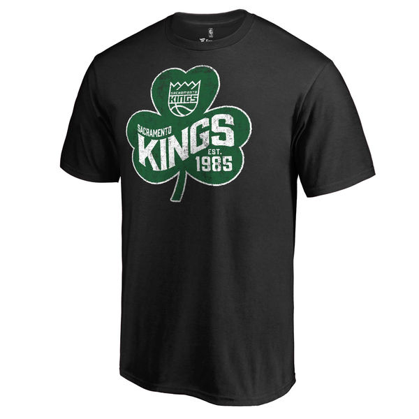 Sacramento Kings Fanatics Branded Black Big & Tall St. Patrick's Day Paddy's Pride T-Shirt