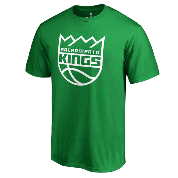 Sacramento Kings Fanatics Branded Kelly Green St. Patrick's Day White Logo T-Shirt