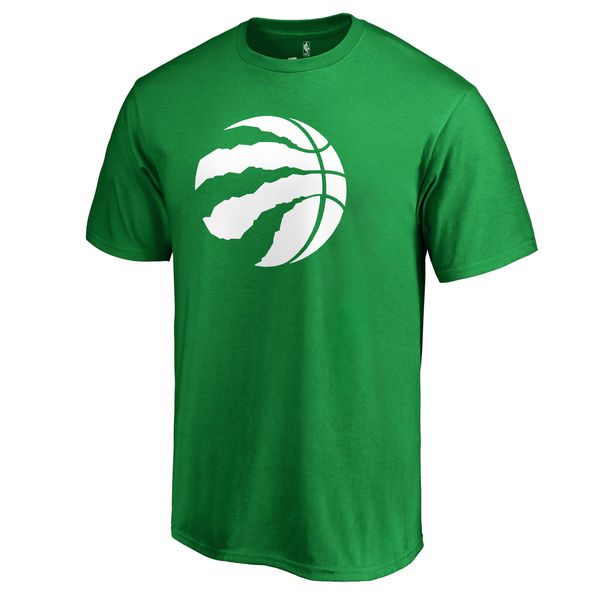 Toronto Raptors Fanatics Branded Kelly Green St. Patrick's Day White Logo T-Shirt