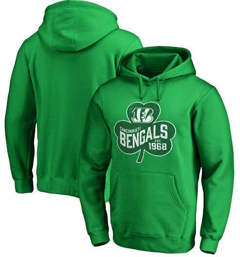 Cincinnati Bengals Pro Line by Fanatics Branded St. Patrick's Day Paddy's Pride Pullover Hoodie Kelly Green