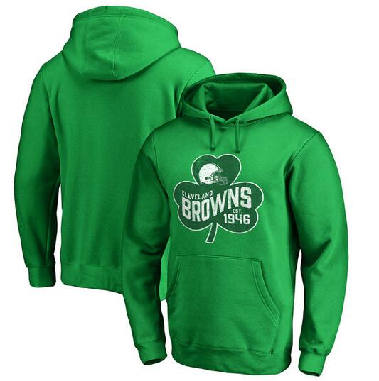 Cleveland Browns Pro Line by Fanatics Branded St. Patrick's Day Paddy's Pride Pullover Hoodie Kelly Green