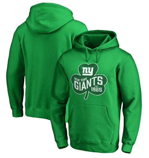 New York Giants Pro Line by Fanatics Branded St. Patrick's Day Paddy's Pride Pullover Hoodie Kelly Green