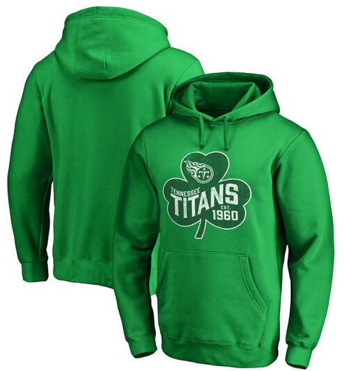 Tennessee Titans Pro Line by Fanatics Branded St. Patrick's Day Paddy's Pride Pullover Hoodie Kelly Green