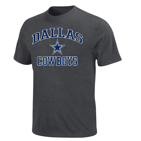 Men's Dallas Cowboys Majestic Charcoal Big & Tall Heart & Soul III T-Shirt