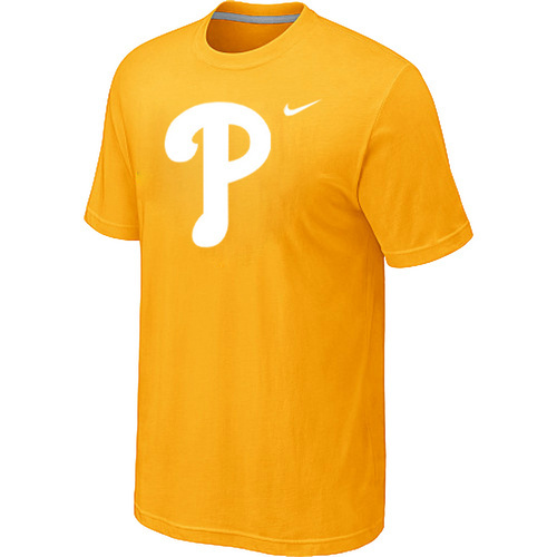 Men's Philadelphia Phillies Fresh Logo Yellow T-Shirt