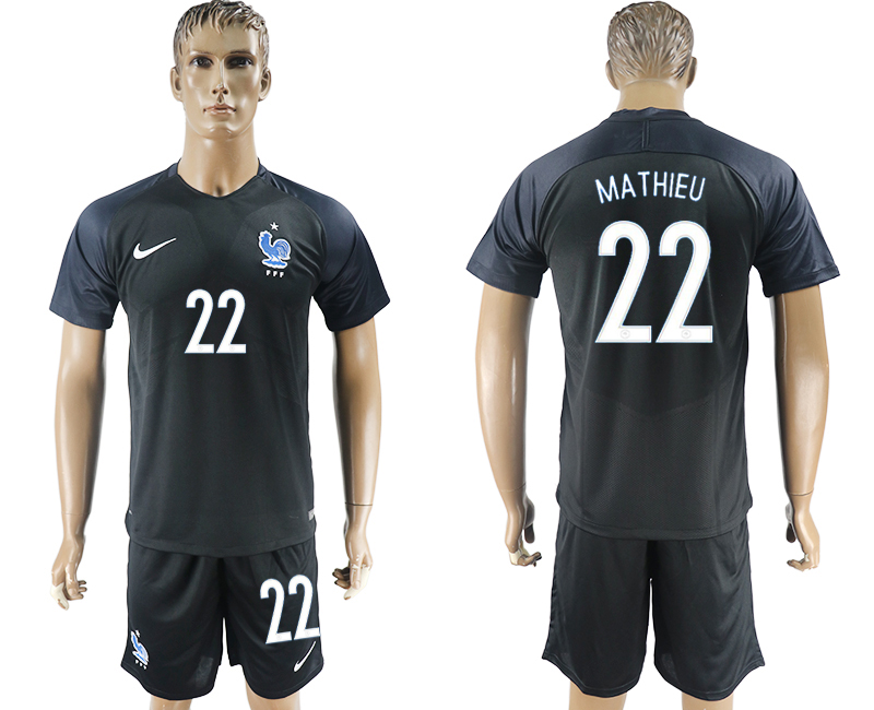 2017-18 France 22 MATHIEU Third Away Soccer Jersey