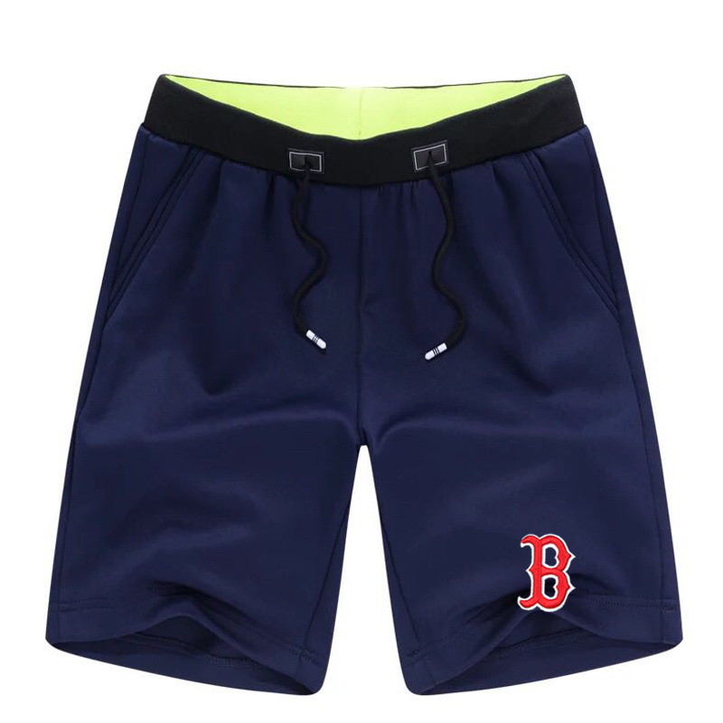 Men's Boston Red Sox Team Logo Navy Baseball Shorts