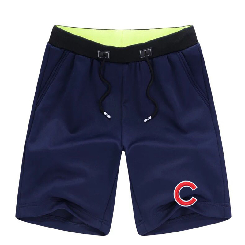 Men's Chicago Cubs Team Logo Navy Baseball Shorts