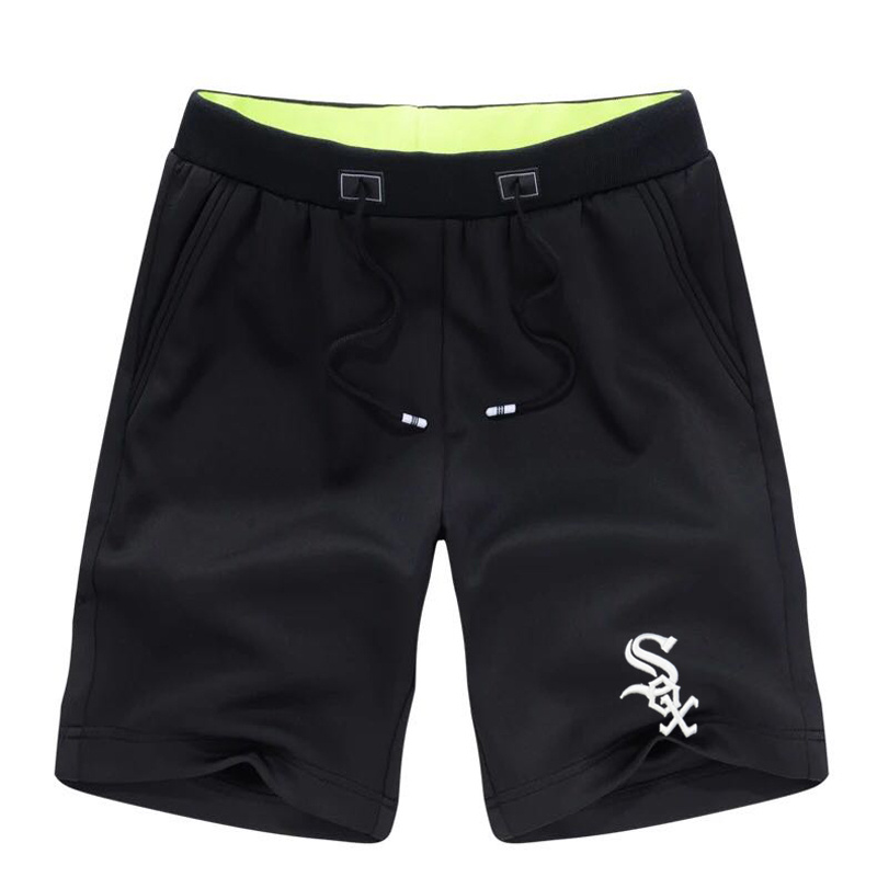Men's Chicago White Sox Team Logo Black Baseball Shorts