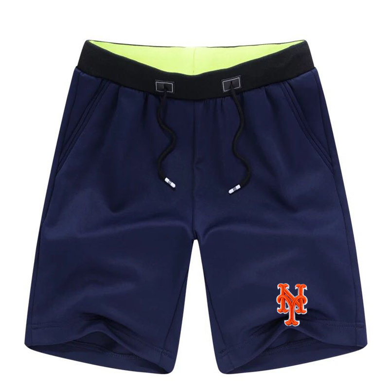 Men's New York Mets Team Logo Navy Baseball Shorts