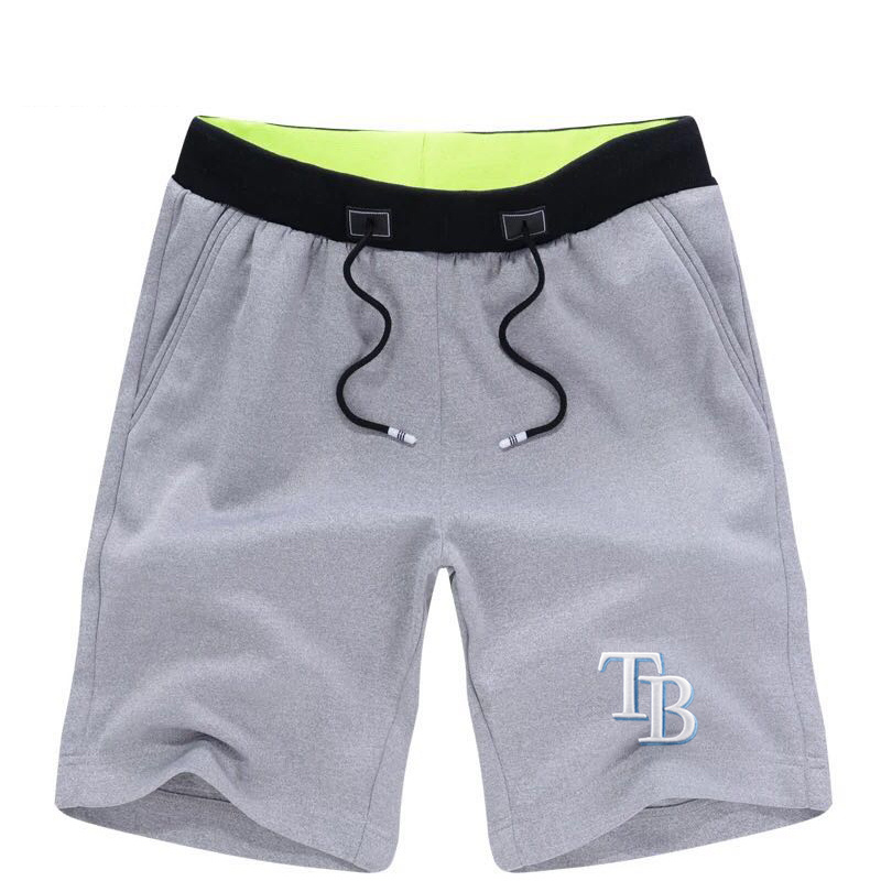 Men's Tampa Bay Rays Team Logo Grey Baseball Shorts