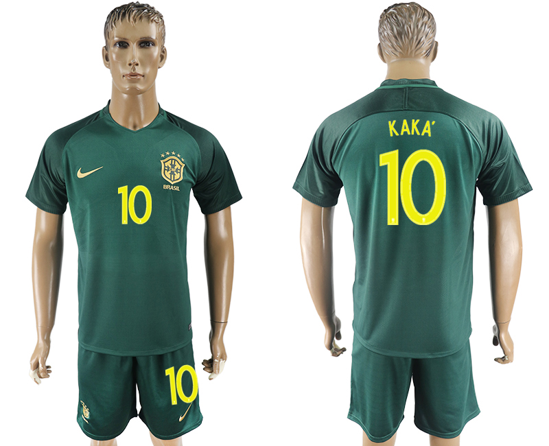 2017-18 Brazil 10 KAKA Away Soccer Jersey 2017-18 Brazil 10 KAKA Away Soccer Jersey