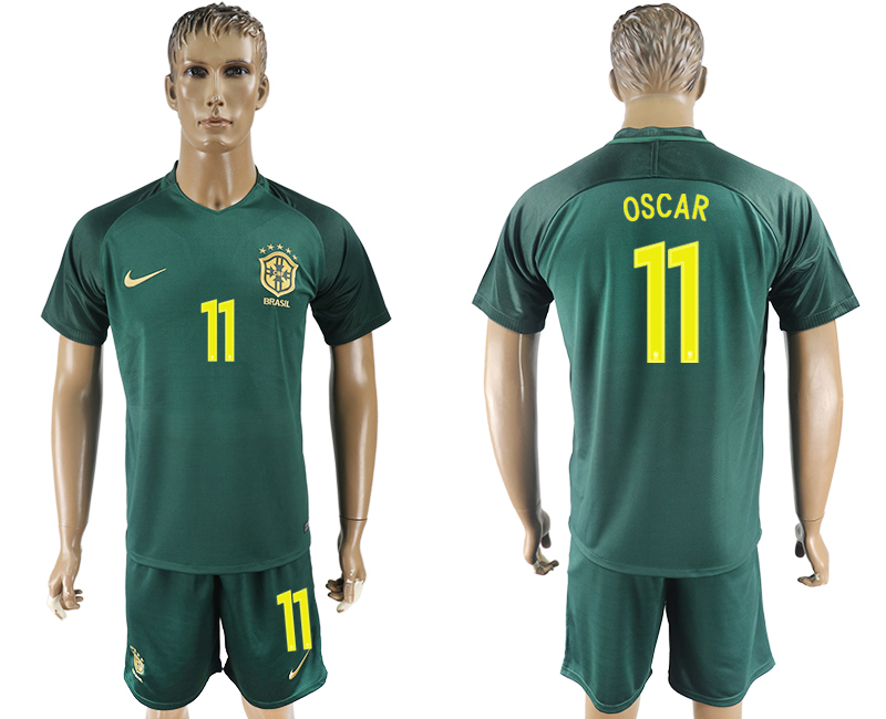 2017-18 Brazil 11 OSCAR Away Soccer Jersey 2017-18 Brazil 11 OSCAR Away Soccer Jersey