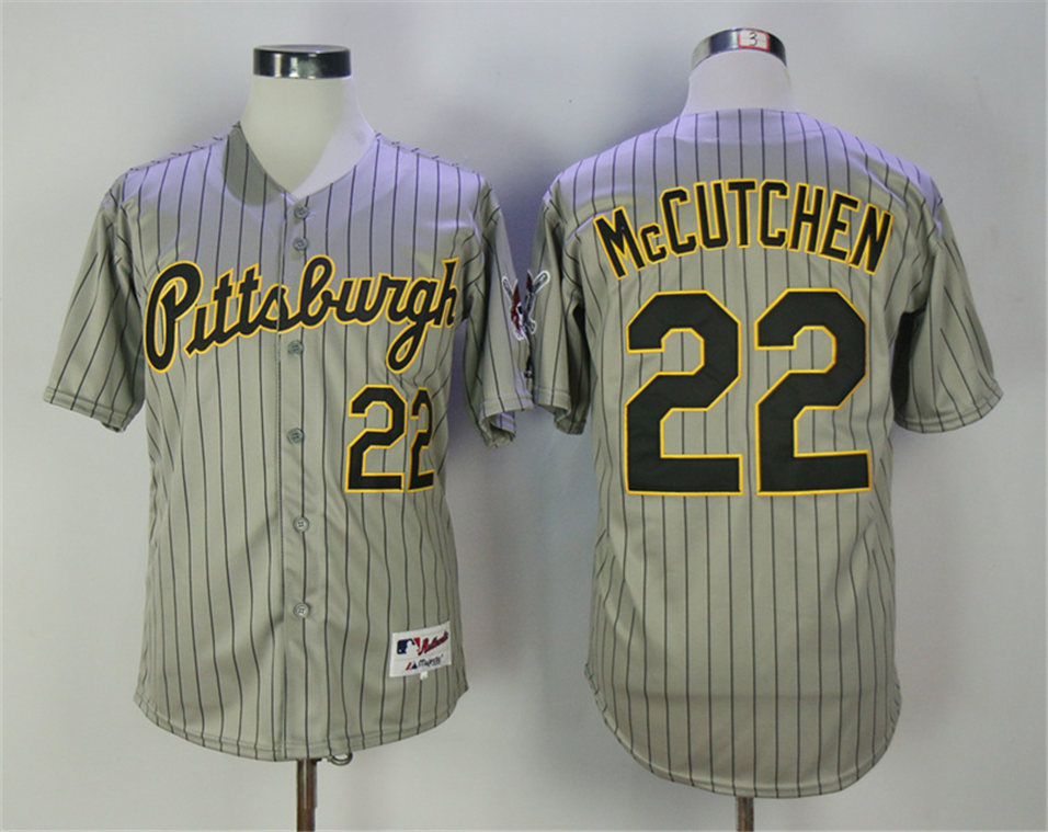 Pirates 22 Andrew McCutchen Gray 1997 Turn Back The Clock Throwback Jersey