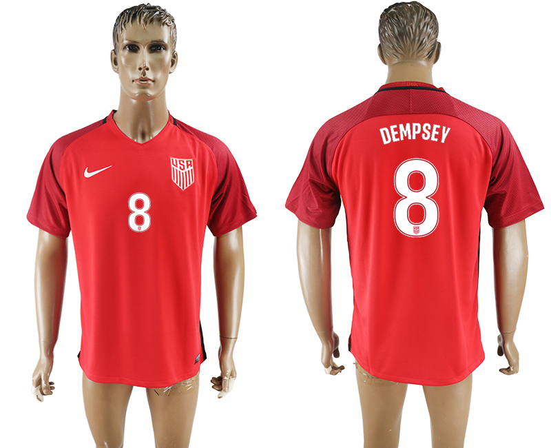 2017-18 USA 8 DEMPSEY Home Thailand Soccer Jersey