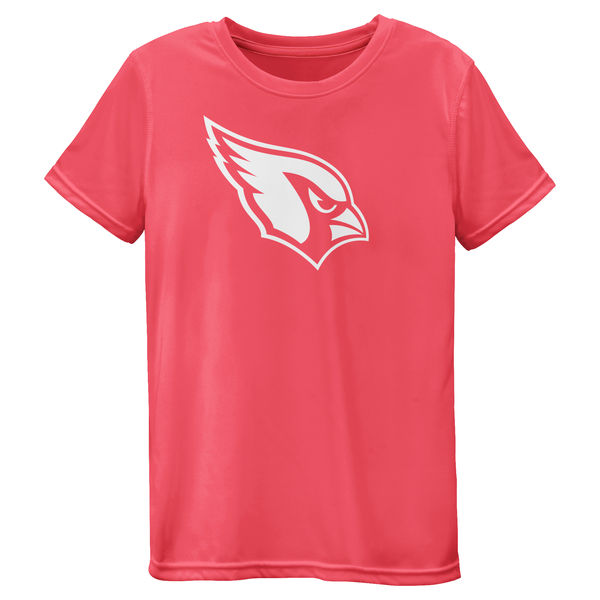 Arizona Cardinals Girls Youth Pink Neon Logo T-Shirt