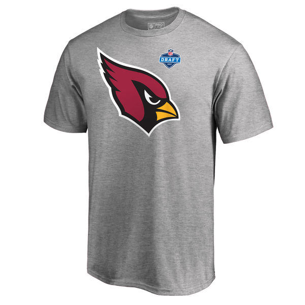 Men's Arizona Cardinals Pro Line by Fanatics Branded Heather Gray 2017 NFL Draft Athletic Heather T-Shirt - Click Image to Close