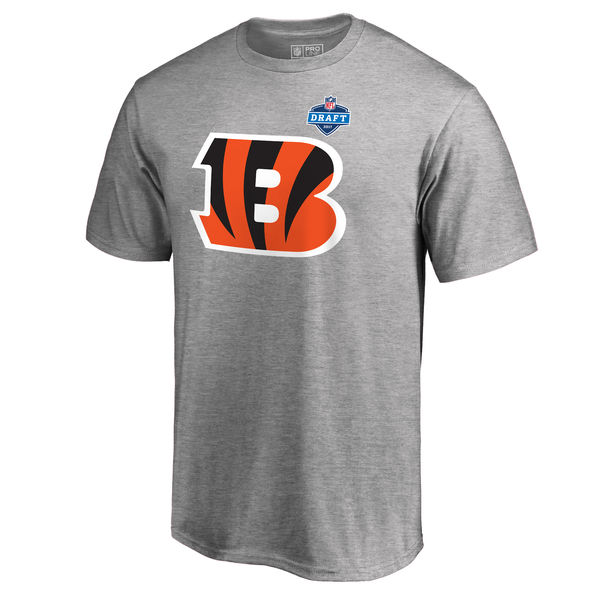 Men's Cincinnati Bengals Pro Line by Fanatics Branded Heather Gray 2017 NFL Draft Athletic Heather T-Shirt