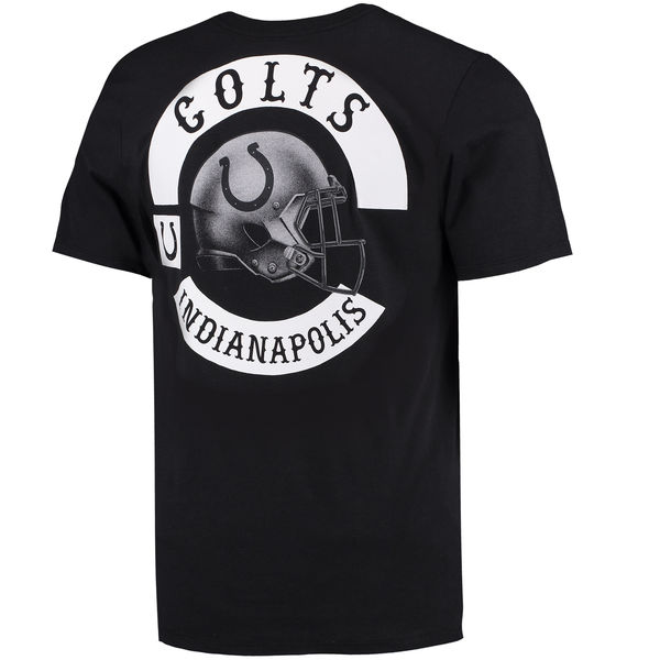 Men's Indianapolis Colts Nike Black Helmet Tri Blend T-Shirt2