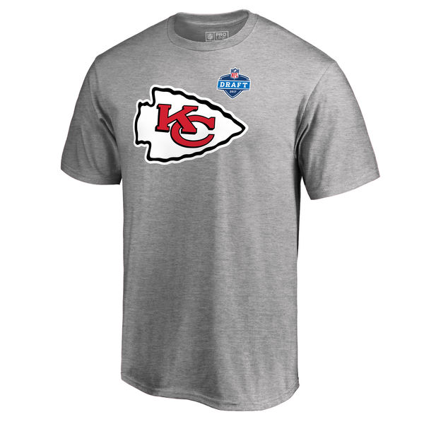 Men's Kansas City Chiefs Pro Line by Fanatics Branded Heather Gray 2017 NFL Draft Athletic Heather T-Shirt