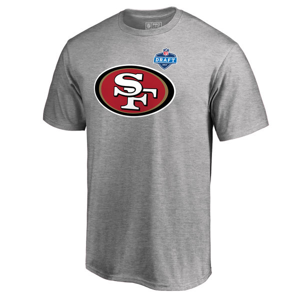 Men's San Francisco 49ers Pro Line by Fanatics Branded Heather Gray 2017 NFL Draft Athletic Heather T-Shirt