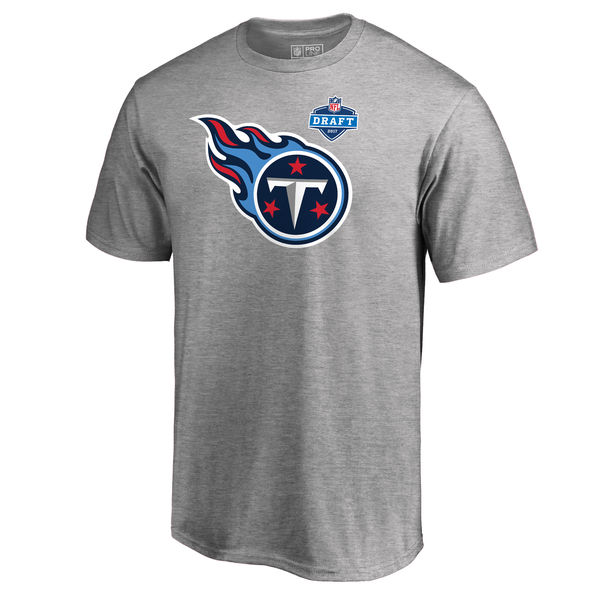 Men's Tennessee Titans Pro Line by Fanatics Branded Heather Gray 2017 NFL Draft Athletic Heather T-Shirt