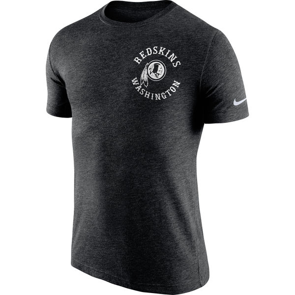 Men's Washington Redskins Nike Black Helmet Tri Blend T-Shirt