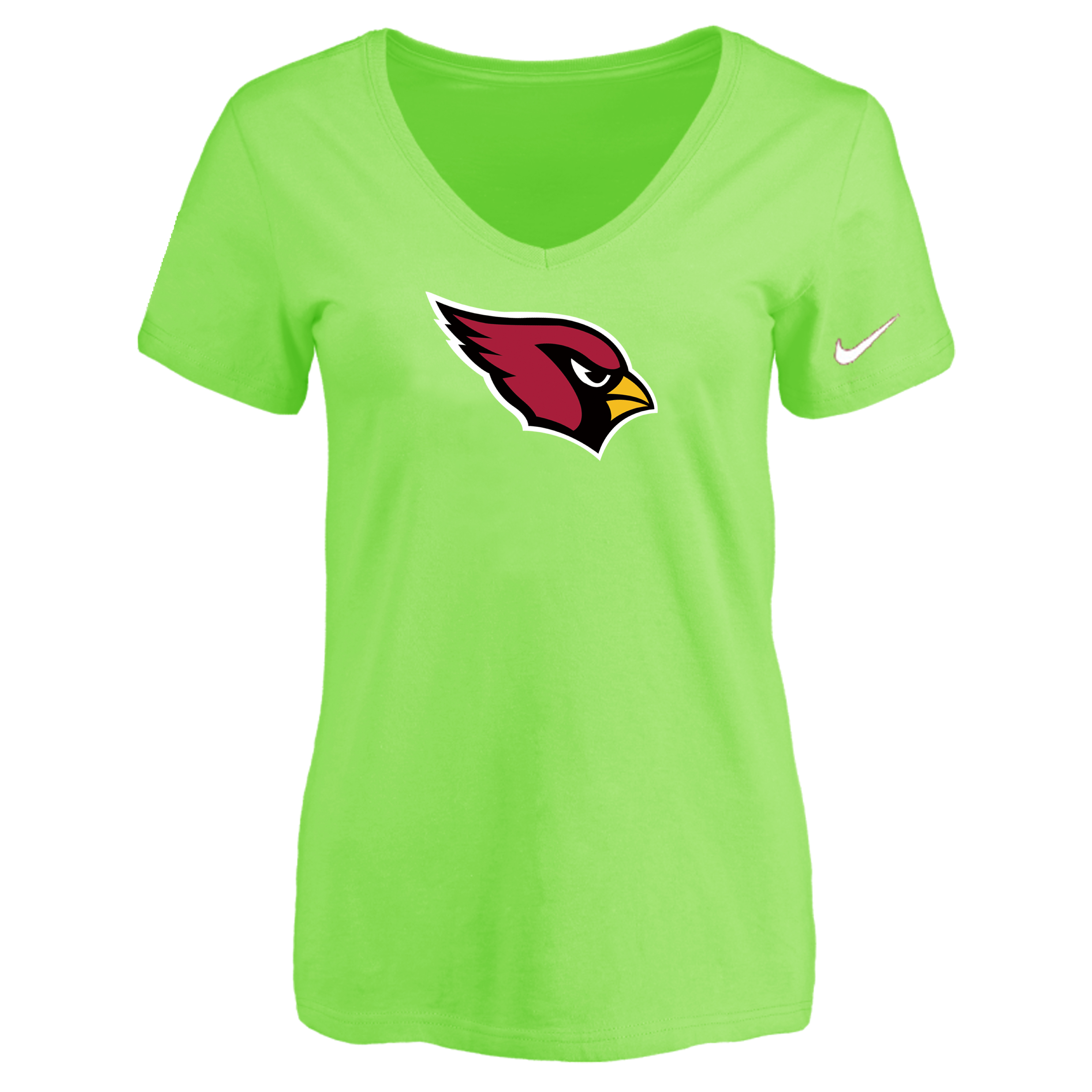 Arizona Cardinals L.Green Women's Logo V neck T-Shirt