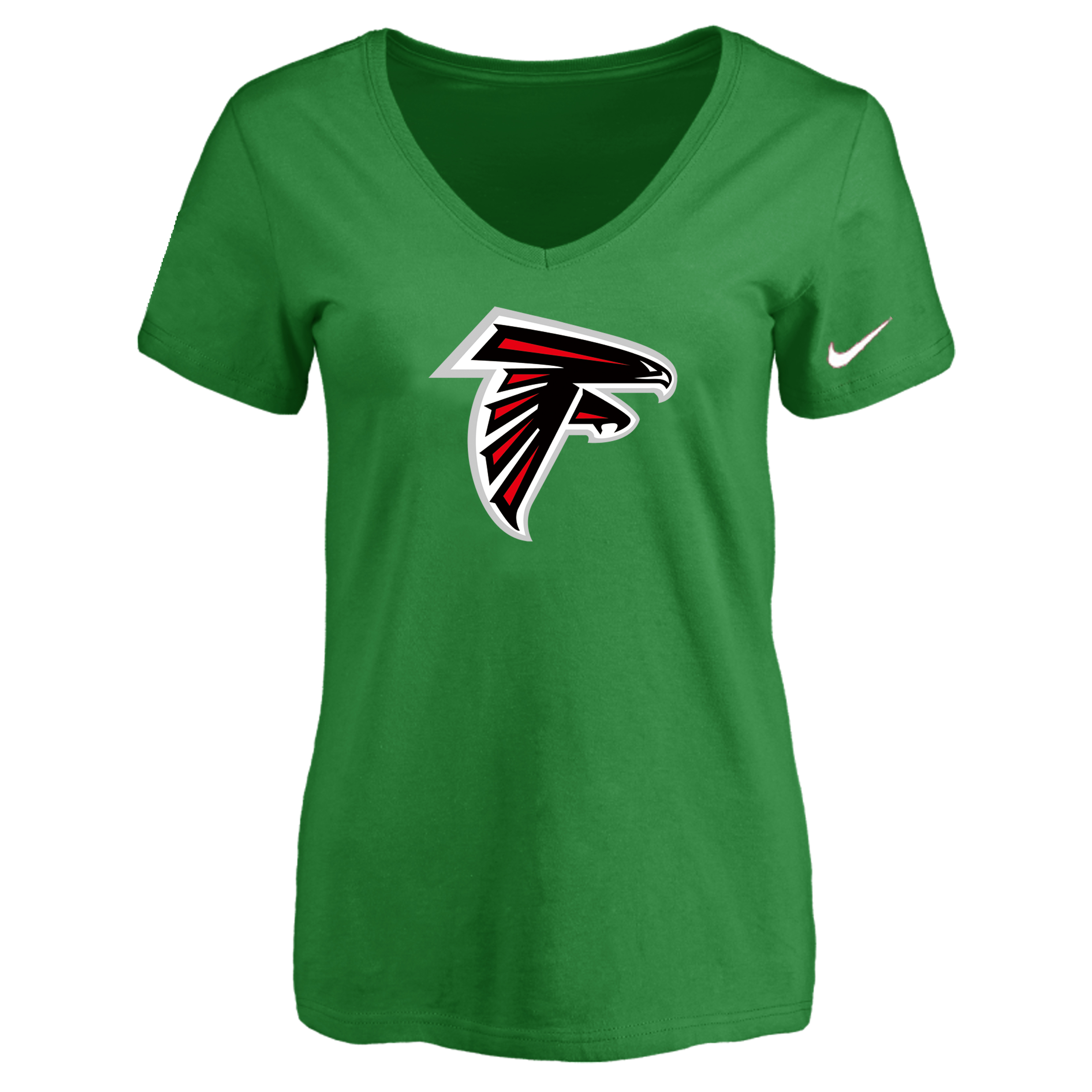 Atlanta Falcons D.Green Women's Logo V neck T-Shirt